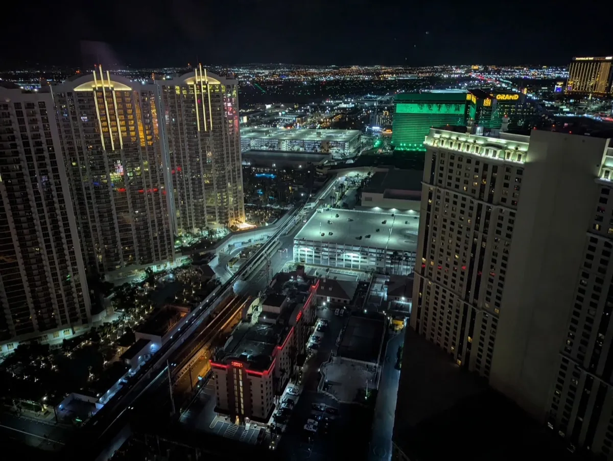 Las Vegas skyline at night