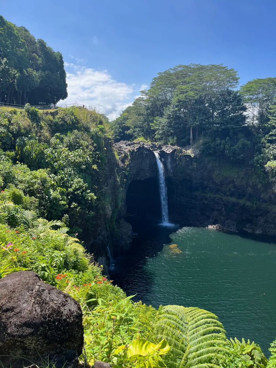 Rainbow Falls waterfall in Hawaii